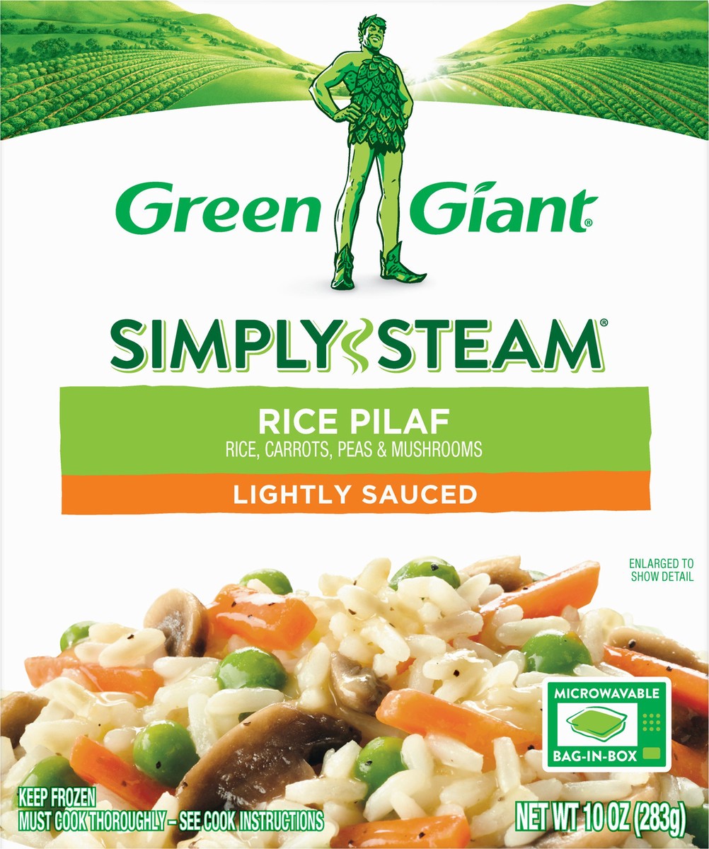 slide 6 of 8, Green Giant Simply Steam Lightly Sauced Rice Pilaf 10 oz, 10 oz