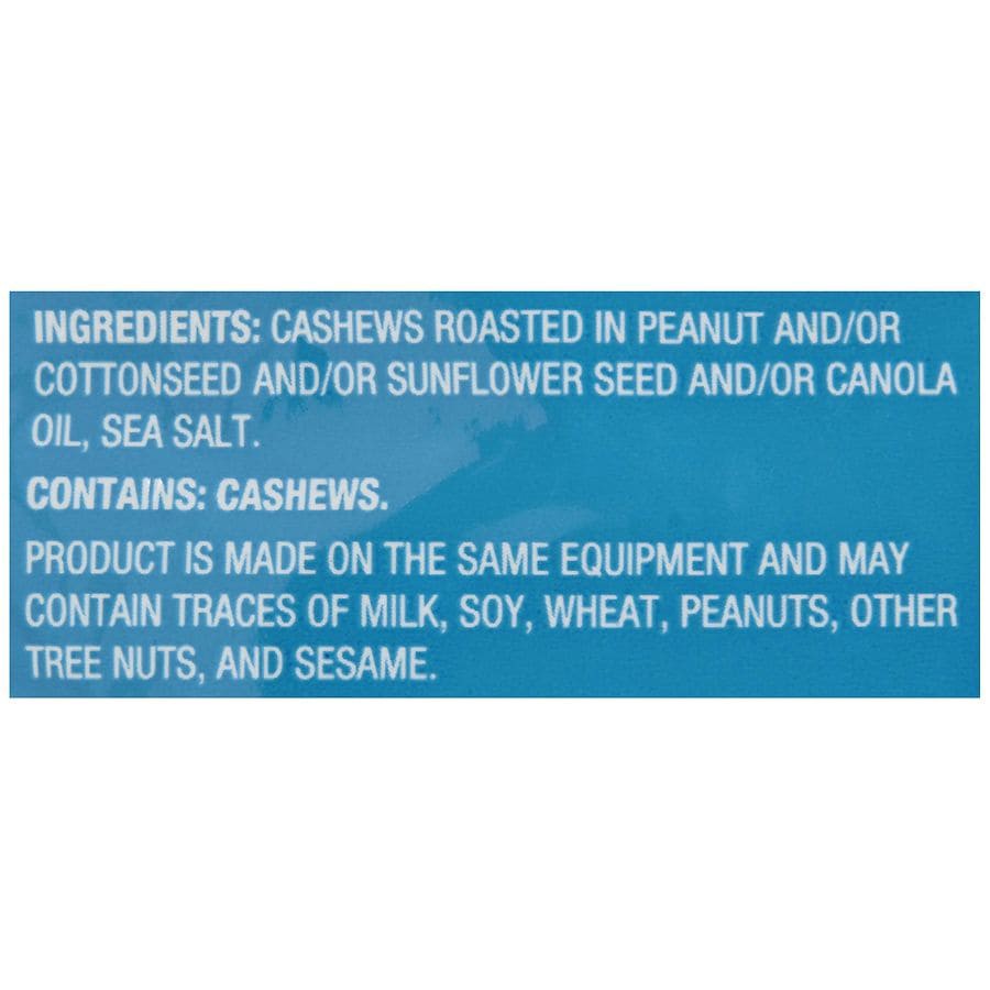 slide 5 of 5, Nice! Roasted & Salted Whole Cashews Sea Salt, Sea Salt, 8.5 oz