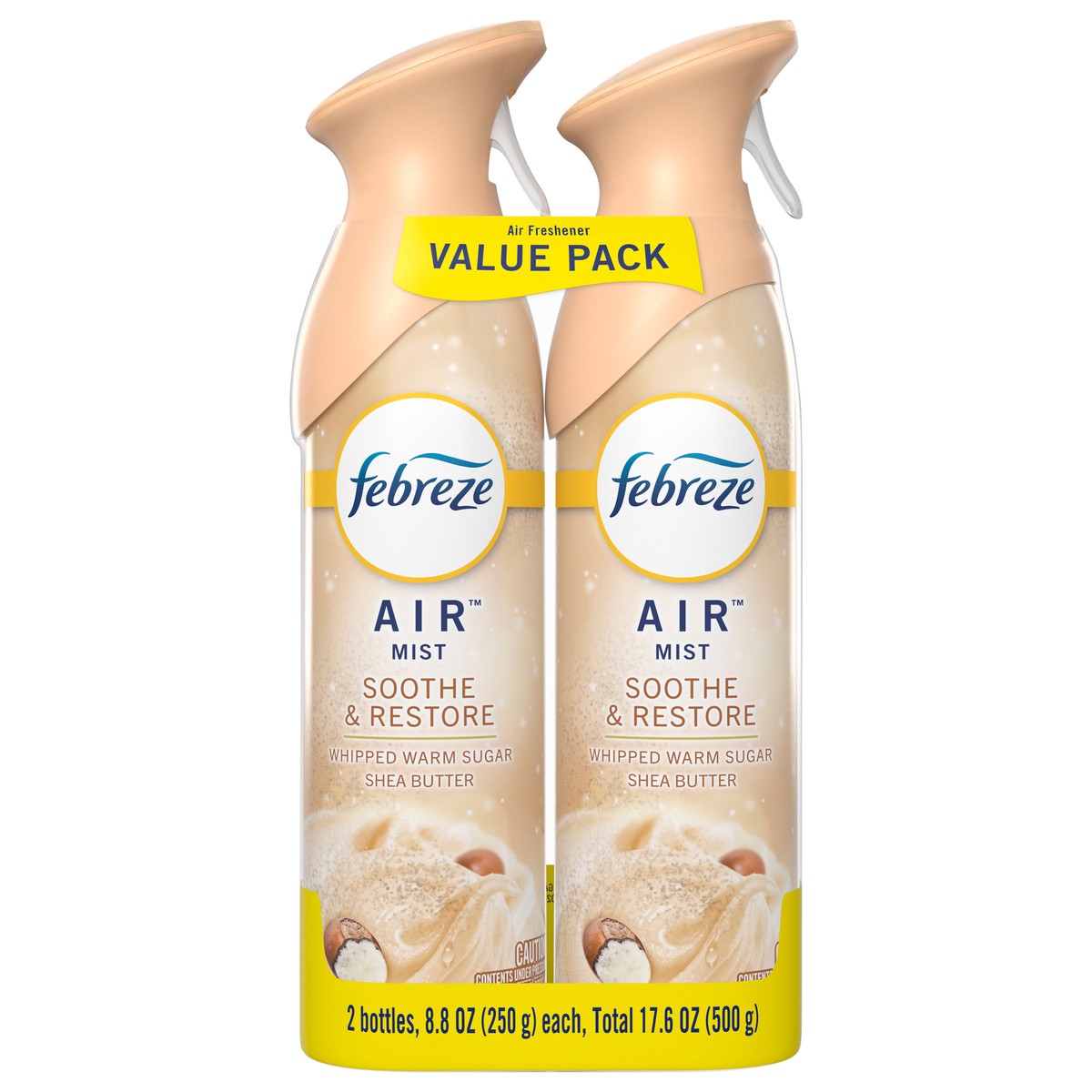 slide 2 of 7, Febreze Air Freshener Spray, Odor-Fighting Room Spray, Soothe & Restore Scent, 8.8oz, 2 Count, 2 ct