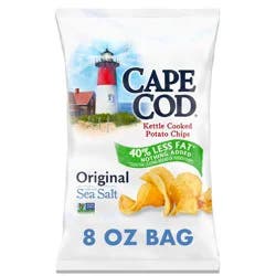 Cape Cod Potato Chips, Less Fat Original Kettle Chips, 8 Oz