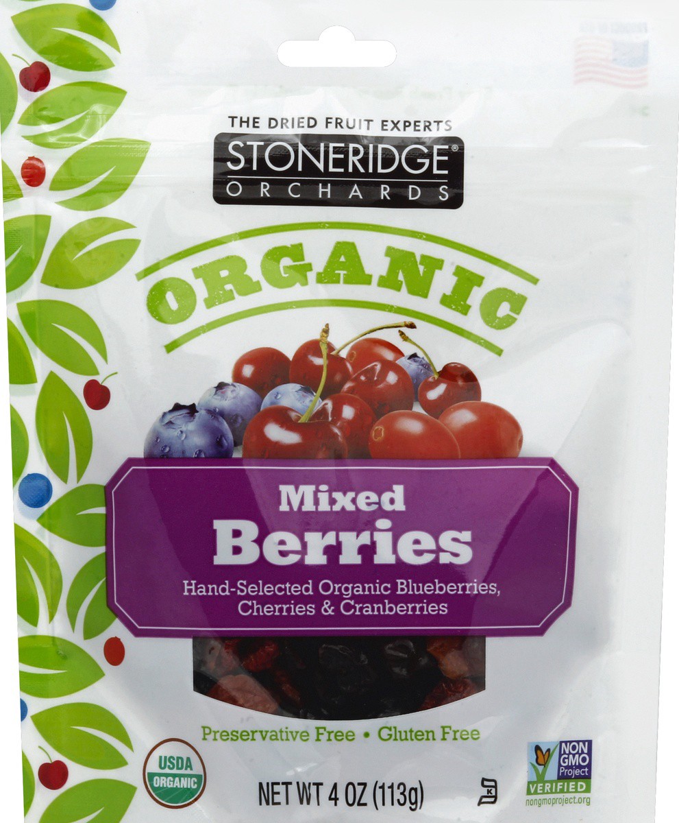 slide 6 of 7, Stoneridge Orchards Stoneridge Mixed Berries Dried Organic, 4 oz