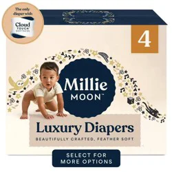 Millie Moon Unisex Luxury Size 4 Diapers - 24 ct