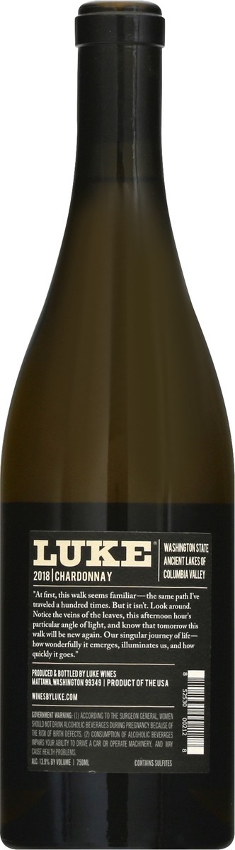 slide 7 of 8, Luke Chardonnay, Columbia Valley, 750 ml
