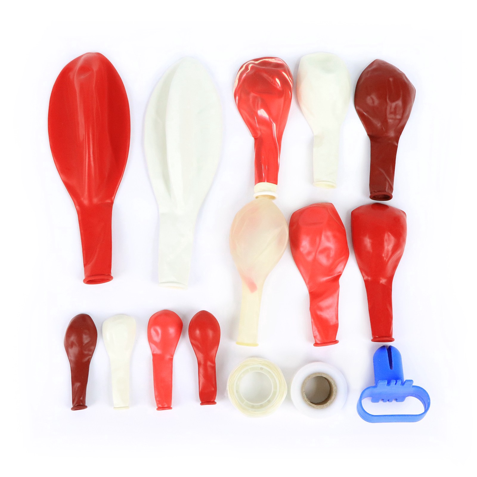 slide 4 of 4, 10ft. Red Garland Balloon Kit By Celebrate It, 10 in