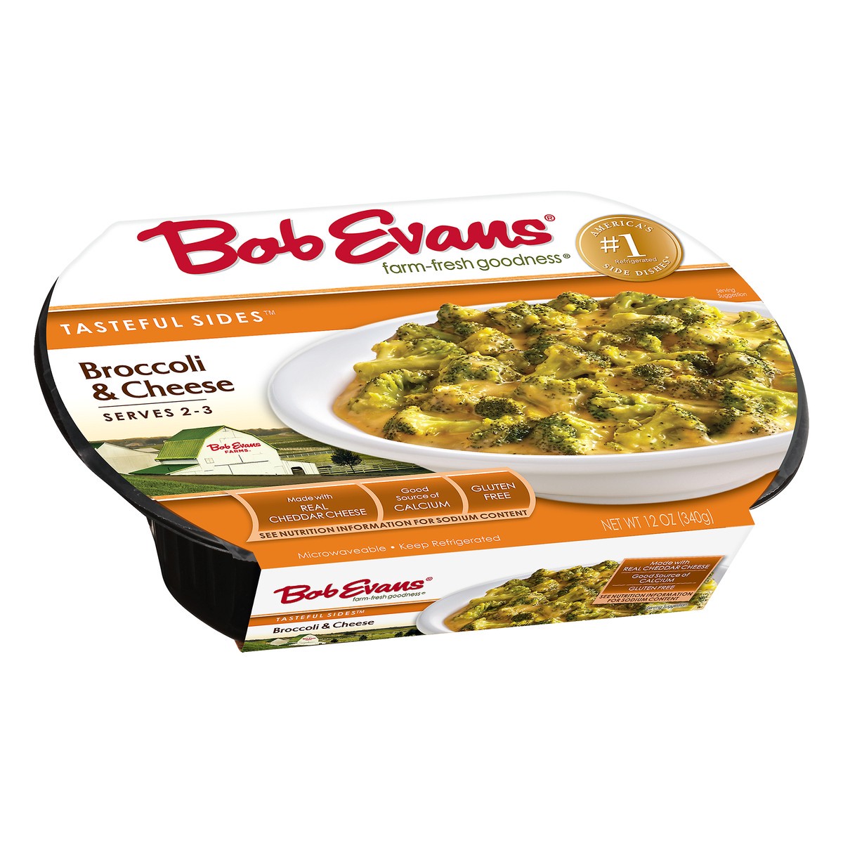slide 2 of 10, Bob Evans Tasteful Sides Broccoli & Cheese, 12 oz