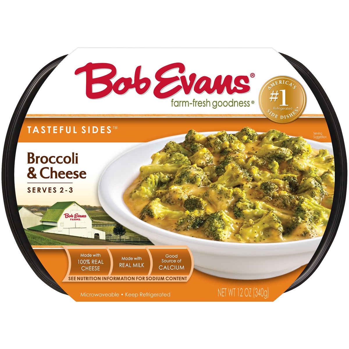 slide 4 of 13, Bob Evans Tasteful Sides™ Broccoli & Cheese 12 oz. Sleeve, 12 oz