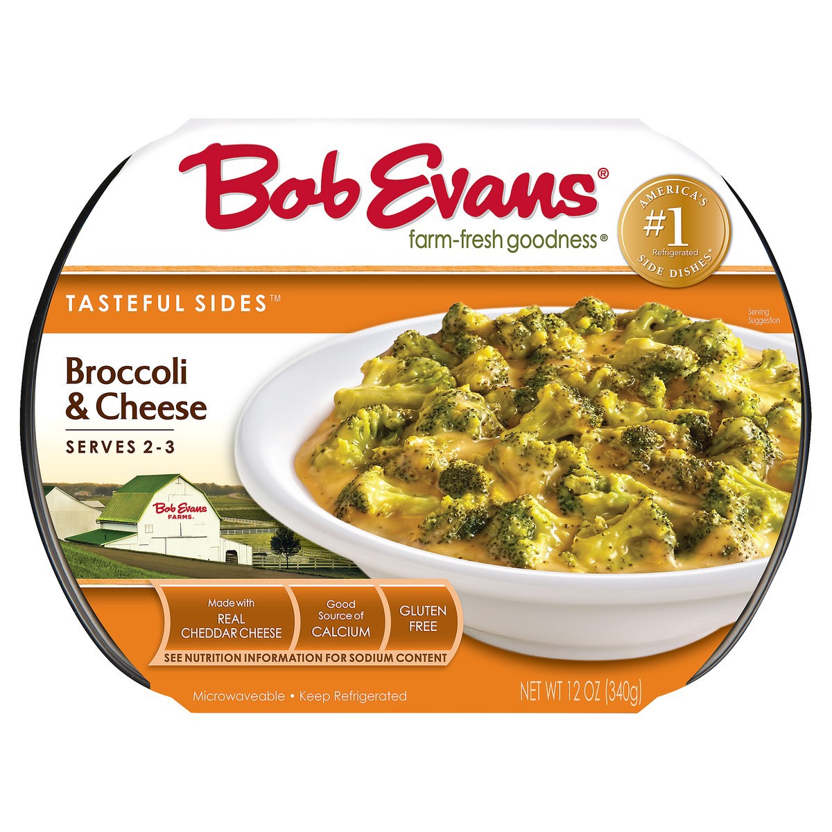 slide 9 of 13, Bob Evans Tasteful Sides™ Broccoli & Cheese 12 oz. Sleeve, 12 oz