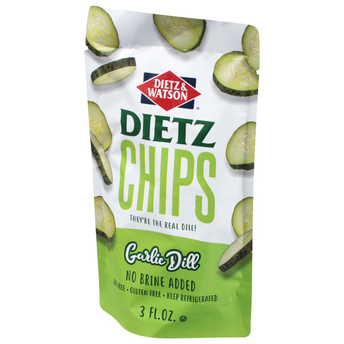 slide 8 of 13, Dietz & Watson Pickle Pouch Dill Chips - 3 Oz, 3 oz