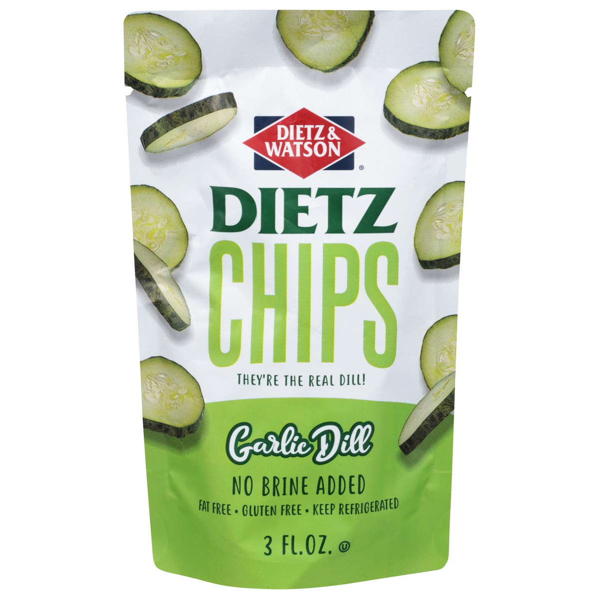 slide 13 of 13, Dietz & Watson Pickle Pouch Dill Chips - 3 Oz, 3 oz