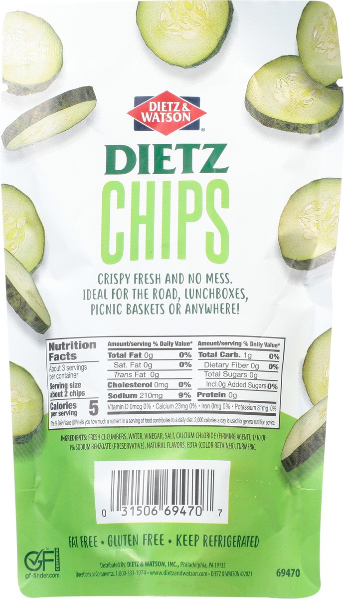 slide 12 of 13, Dietz & Watson Pickle Pouch Dill Chips - 3 Oz, 3 oz