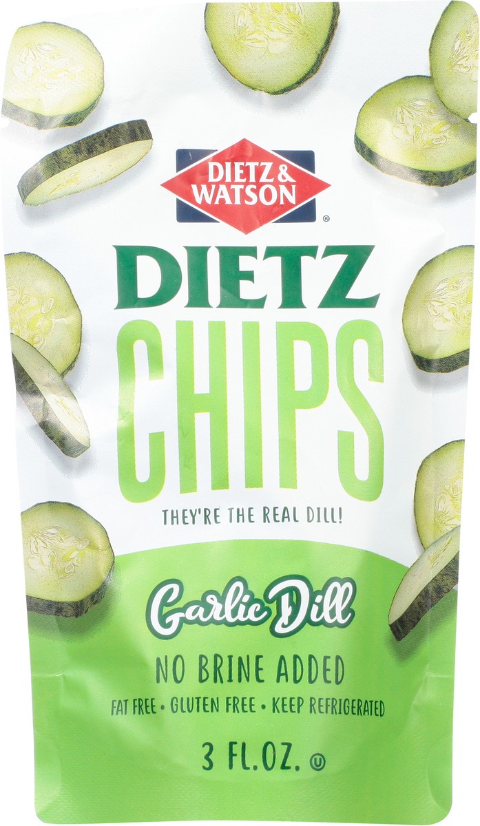 slide 10 of 13, Dietz & Watson Pickle Pouch Dill Chips - 3 Oz, 3 oz