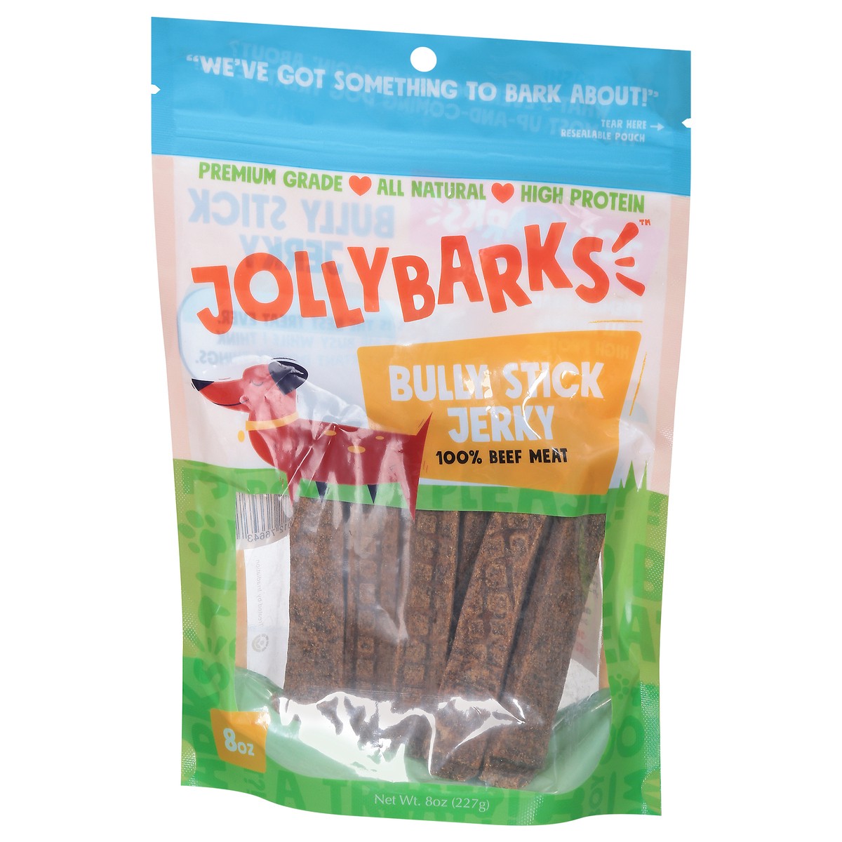 slide 7 of 15, JollyBarks Beef Bully Stick Jerky 8 oz, 8 oz