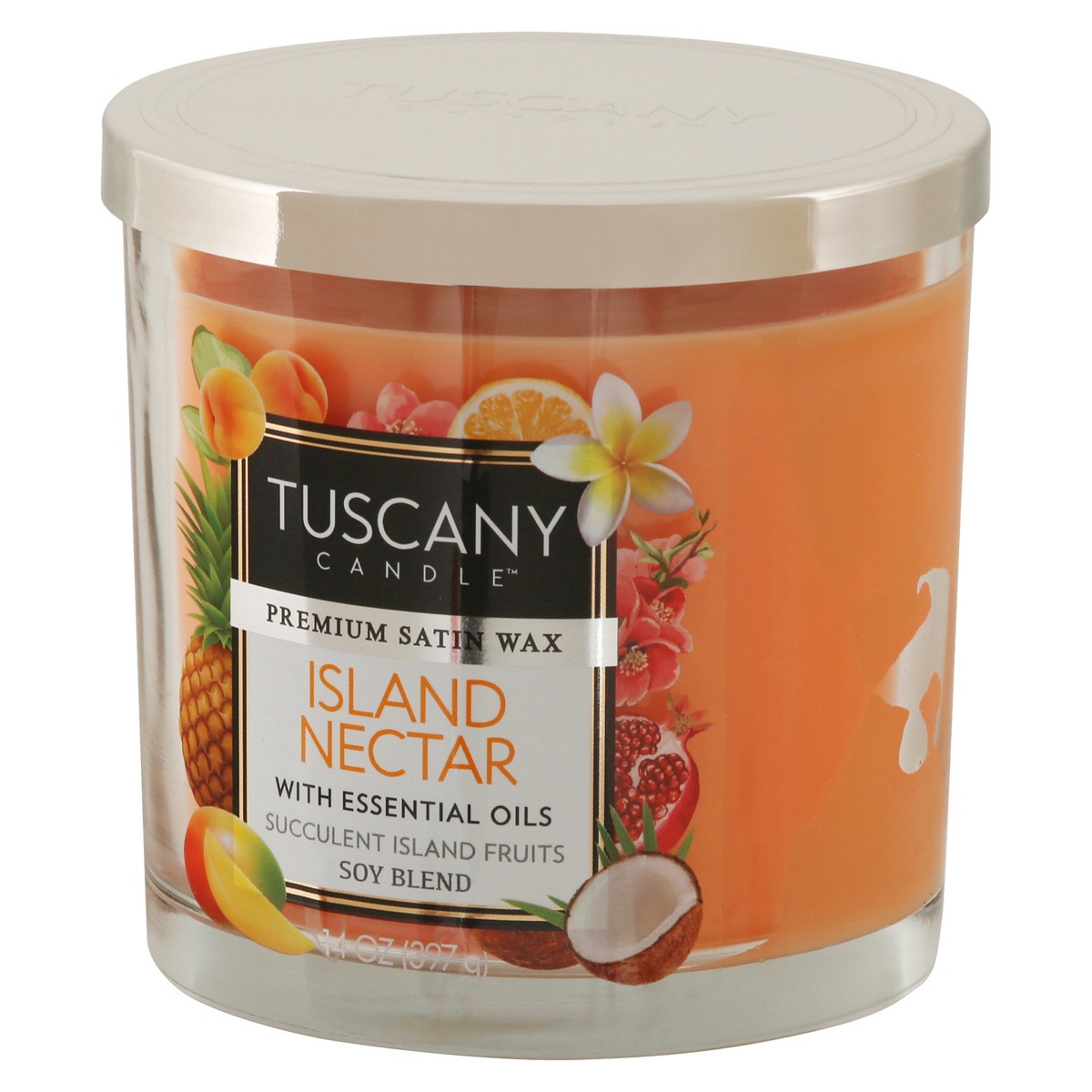 slide 2 of 9, Tuscany Candle Island Nectar Glass Jar Candle - Orange, 1 ct