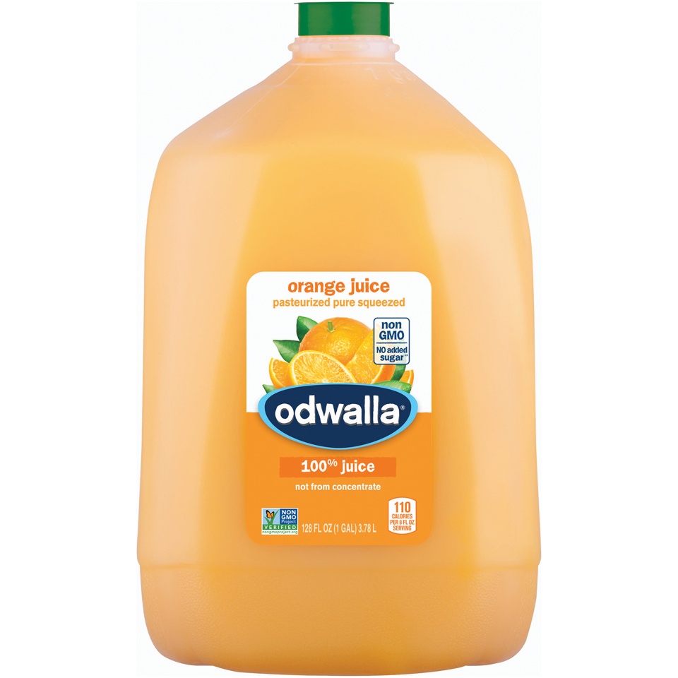 slide 1 of 1, Odwalla 100% Orange Juice, 128 fl oz