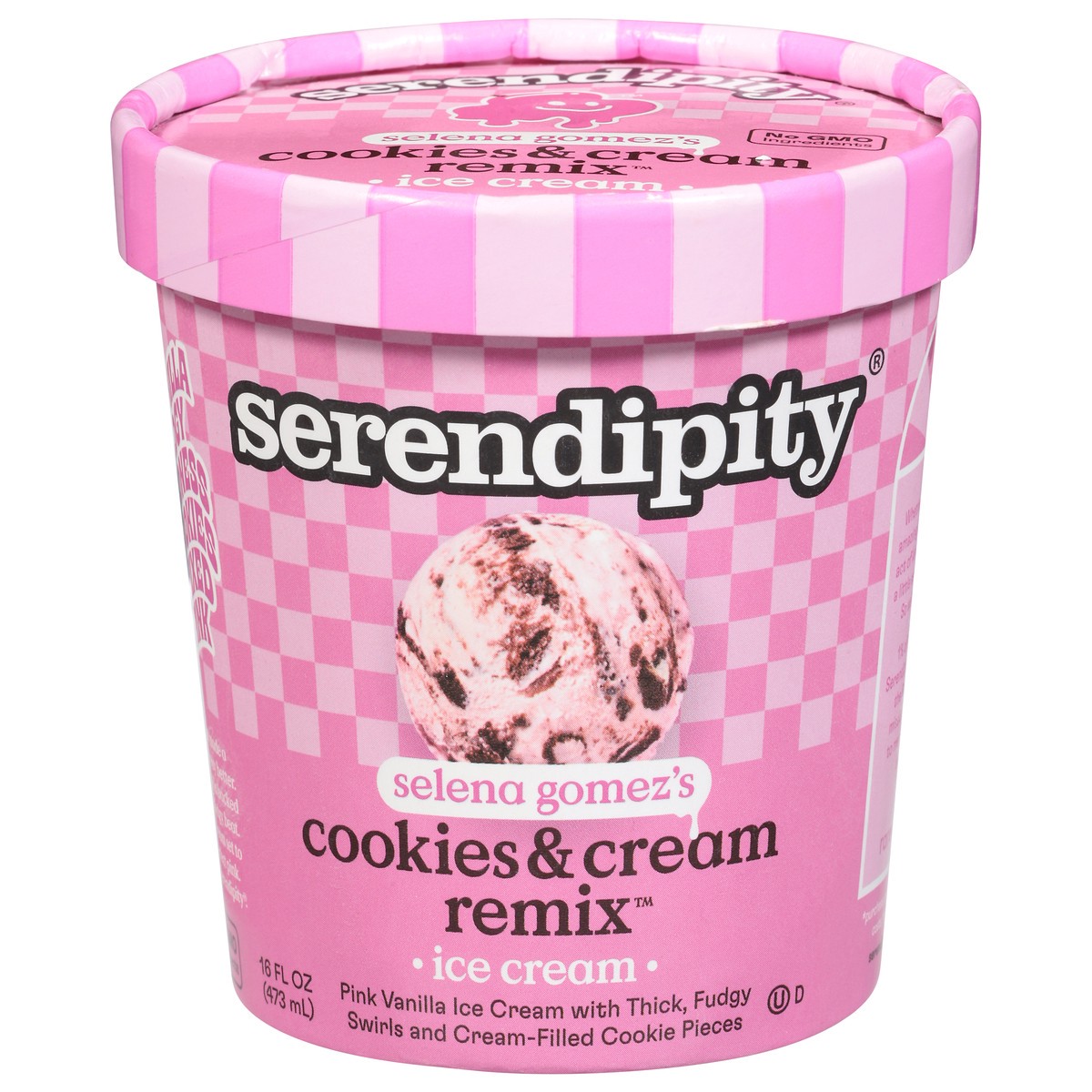 slide 1 of 15, Serendipity Selena Gomez's Cookies & Cream Remix Ice Cream 16 fl oz, 16 oz