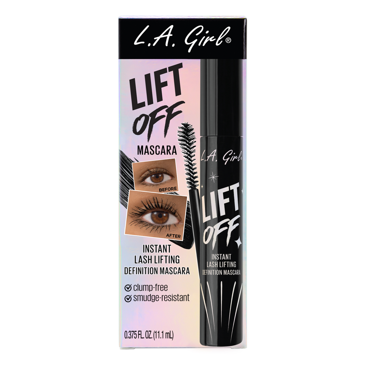 slide 1 of 5, LA Girl Lift Off Mascara Super Black, 1 ct
