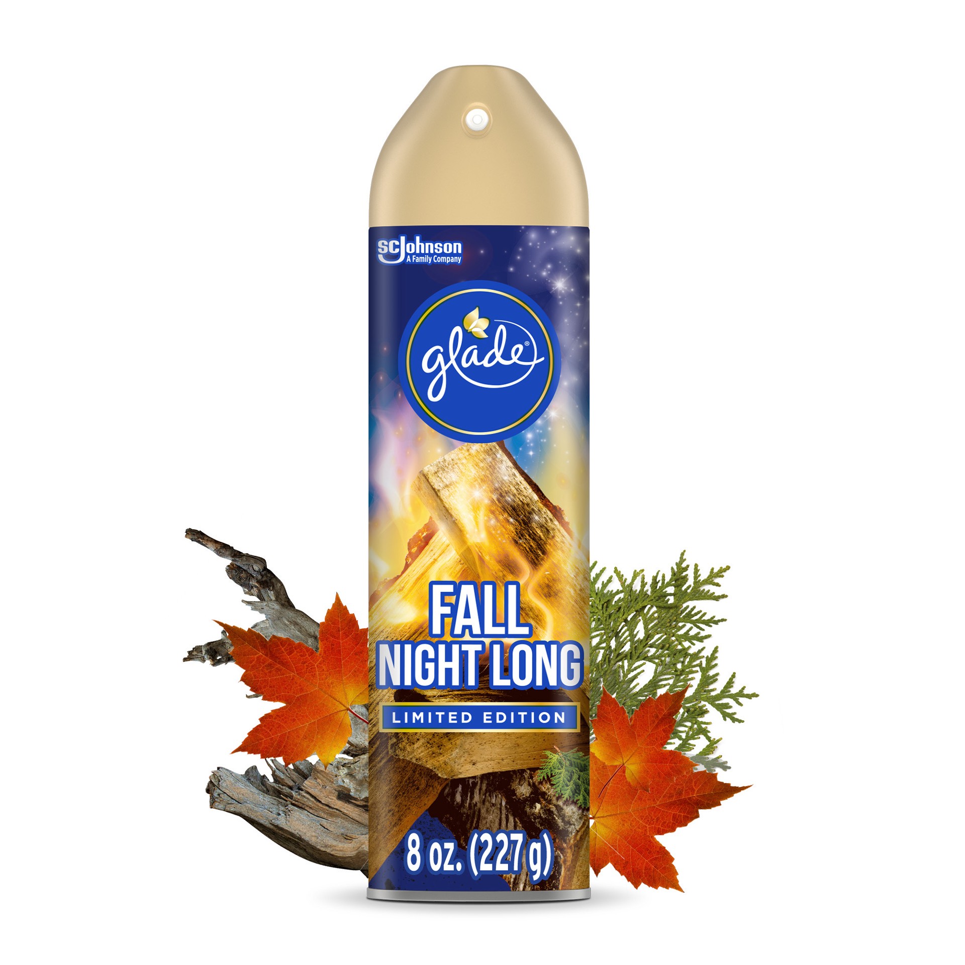 slide 3 of 5, Glade Air Freshener Aerosol Room Spray, Fall Night Long, 8 oz, 8 oz
