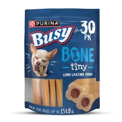 Busy Purina Busy Bone Adult Toy Breed Dog Chew Bone Treats, Tiny