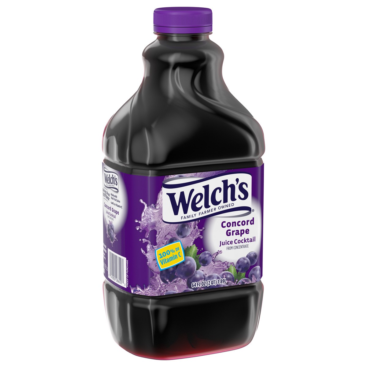 slide 4 of 5, Welch's Grape Juice Cocktail, 64 fl oz Bottle, 64 fl oz