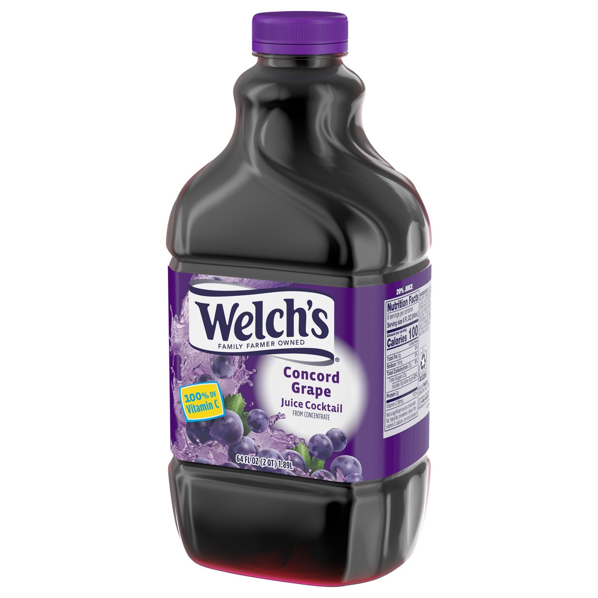 slide 3 of 5, Welch's Grape Juice Cocktail, 64 fl oz Bottle, 64 fl oz