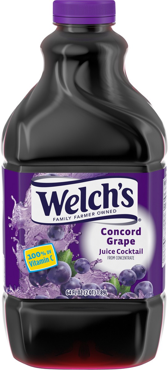 slide 5 of 5, Welch's Grape Juice Cocktail, 64 fl oz Bottle, 64 fl oz