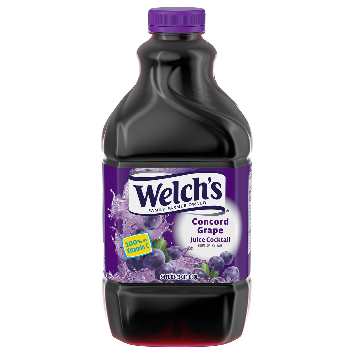 slide 1 of 5, Welch's Grape Juice Cocktail, 64 fl oz Bottle, 64 fl oz