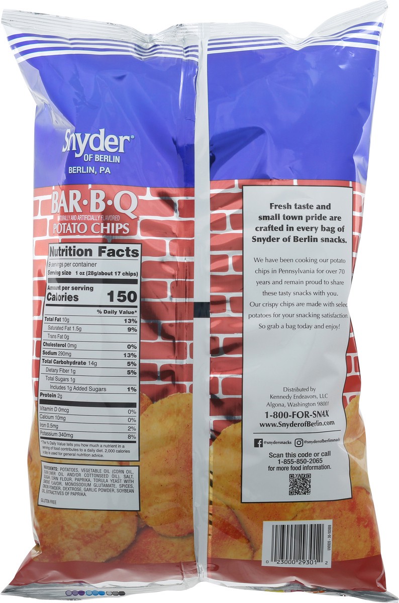 slide 2 of 12, Snyder's of Hanover Snyder of Berlin Bar-B-Q Potato Chips - 7.75oz, 7.75 oz