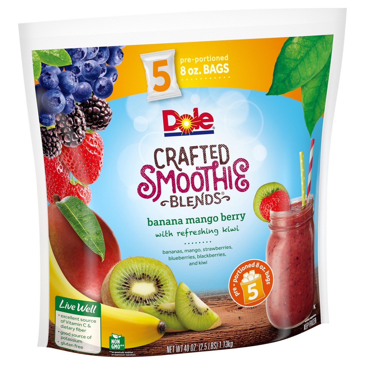 slide 2 of 9, Dole Smoothies, 5 ct
