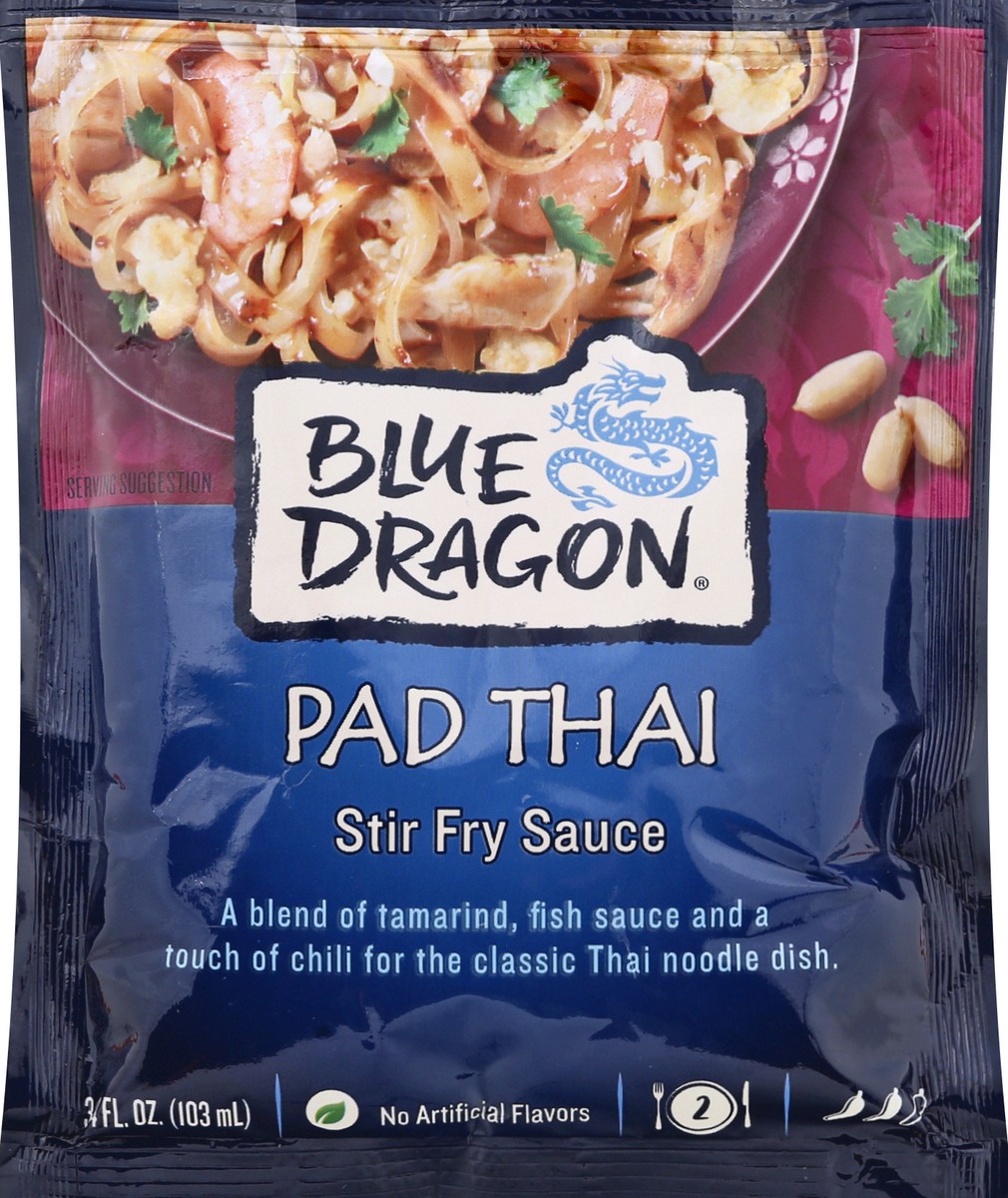 slide 1 of 12, Blue Dragon Pad Thai Stir Fry Sauce, 3.4 fl oz