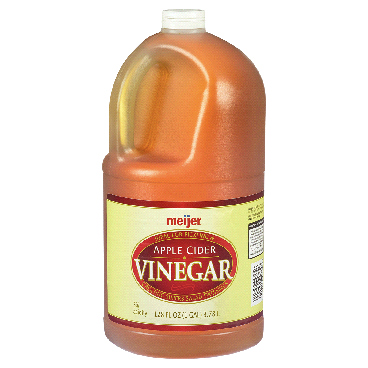 slide 1 of 1, Meijer Apple Cider Vinegar, 128 oz
