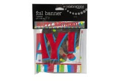 Creative Converting Happy Birthday Foil Banner