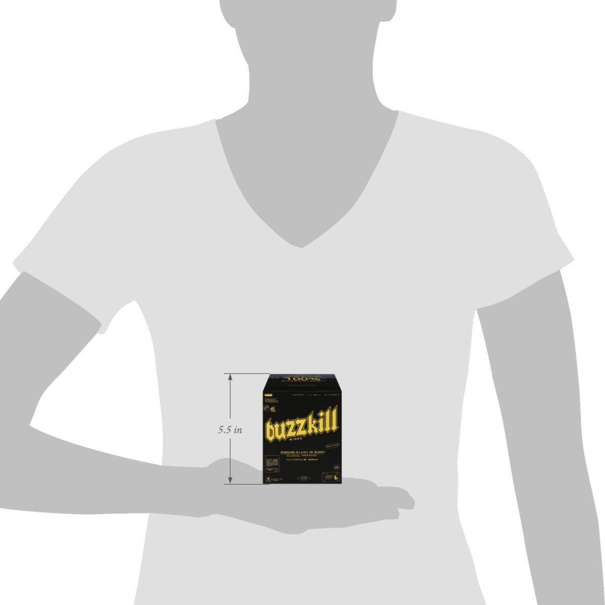 slide 12 of 15, Buzzkill Non Alcoholic Blanc De Blanc 4 Pk, 33.8 fl oz
