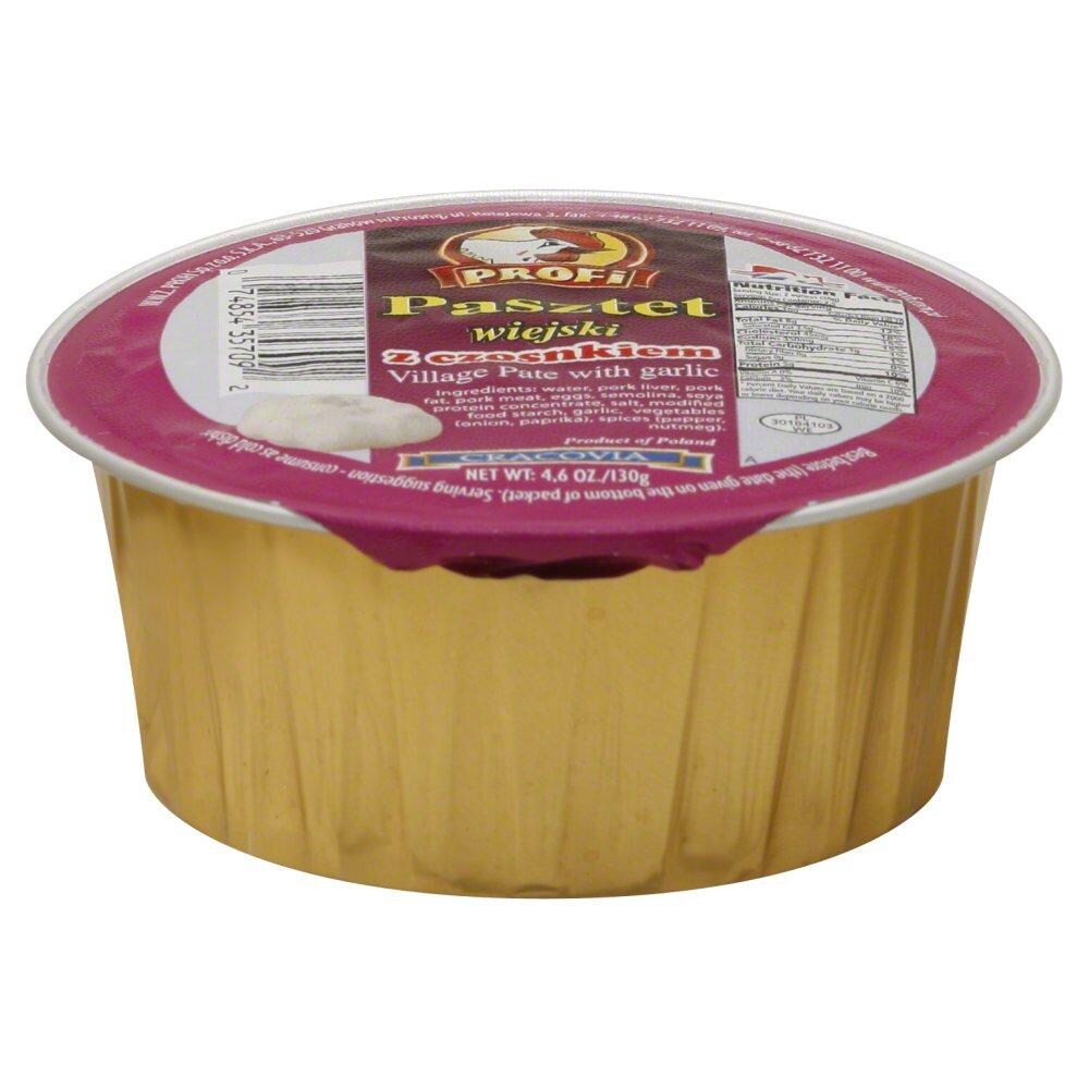 slide 1 of 3, Profi Village Pate With Garlic, 4.59 oz