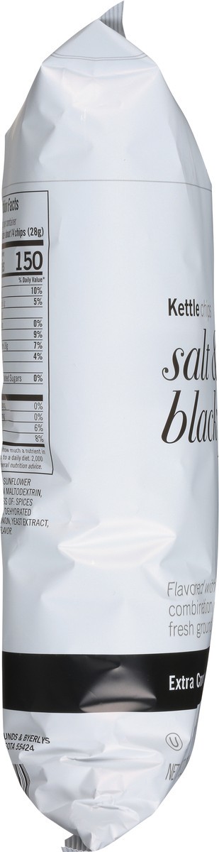slide 4 of 12, L&B Extra Crunchy Salt & Crackled Black Pepper Kettle Chips - 8 oz, 8 oz