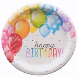 Party Creations Creative Converting Balloon 9 Inch Plate