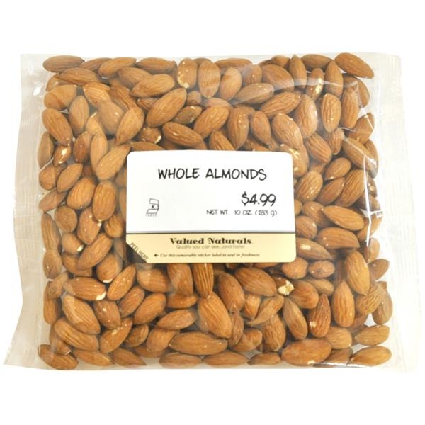 slide 1 of 1, Valued Naturals Whole Almonds, 10 oz