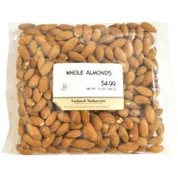 Valued Naturals Whole Almonds - 10 oz