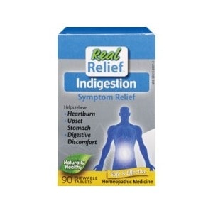 slide 1 of 1, Homeolab Real Relief Idigestion Symptom Relief Chewable Tablets, 90 ct