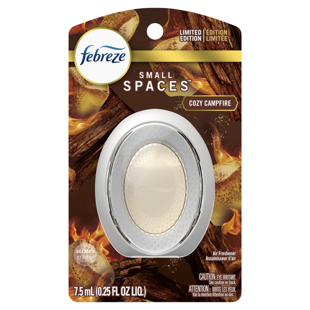 slide 1 of 1, Febreze Small Spaces Cozy Campfire Air Freshener, 1 ct