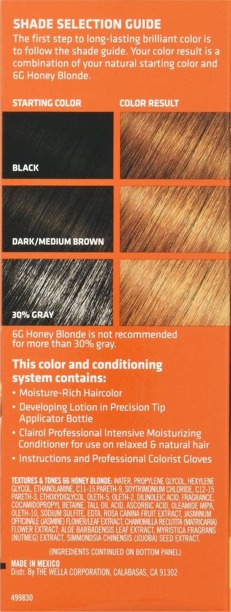 slide 12 of 13, Clairol Professional Textures & Tones Hair Color, 6G Honey Blonde, 8.4 oz