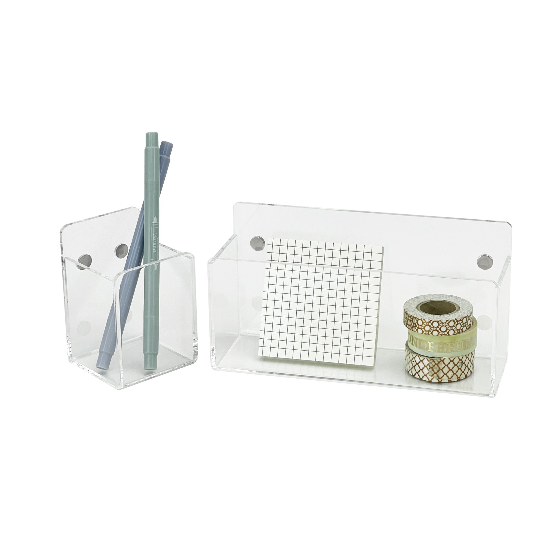 slide 5 of 5, 7" X 4" Magnetic Storage Bin By Simply Tidy, 7 in x 4 in