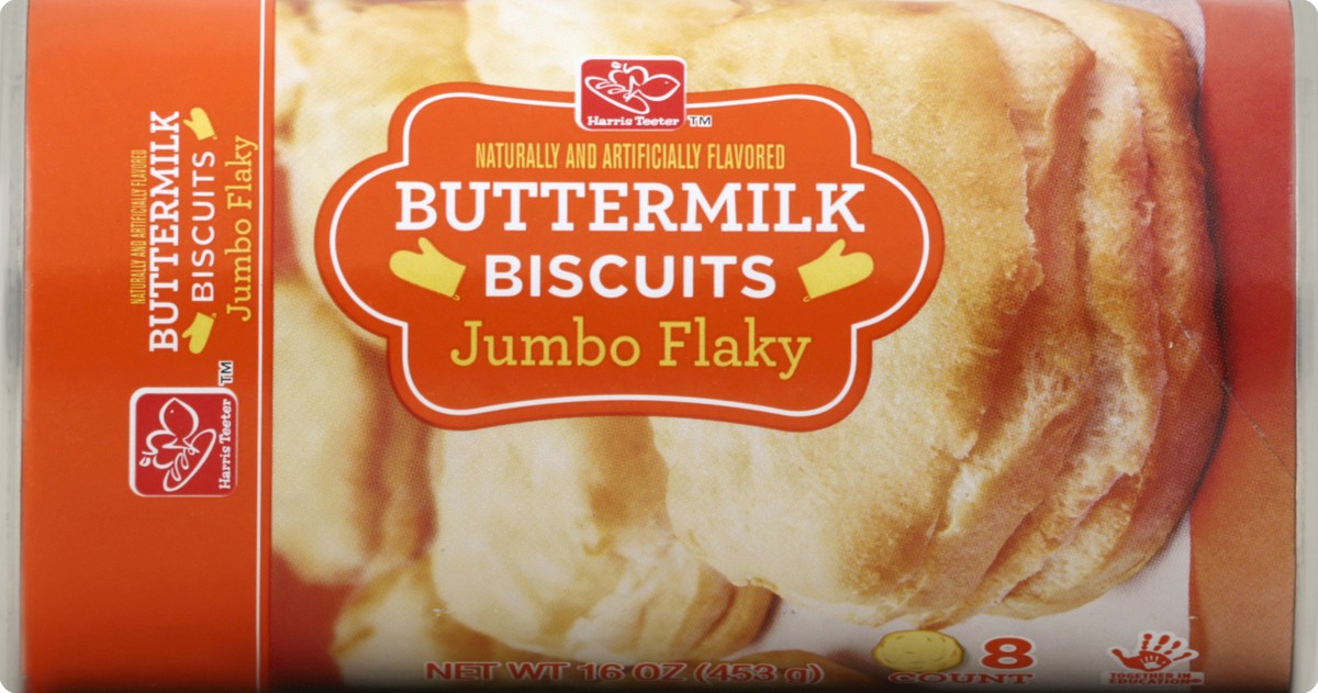 slide 3 of 3, Harris Teeter Jumbo Flaky Buttermilk Biscuits, 16 oz