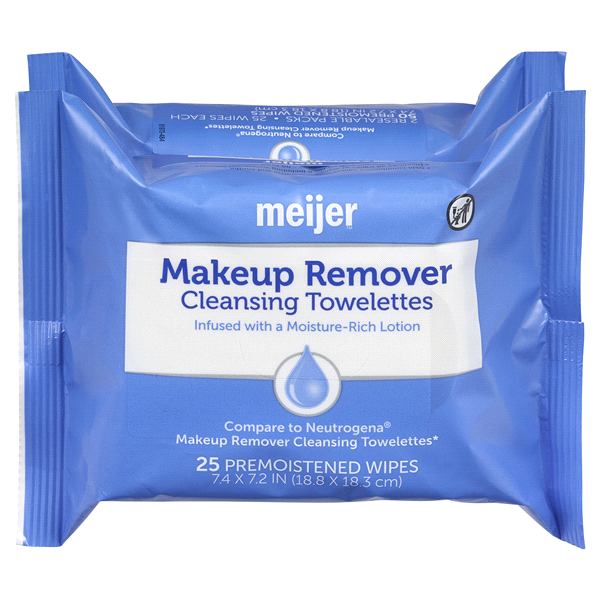 slide 1 of 1, Meijer Makeup Remover Wipes Bundle, 50 ct