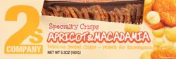2s Company Specialty Crisps, Apricot & Macadamia