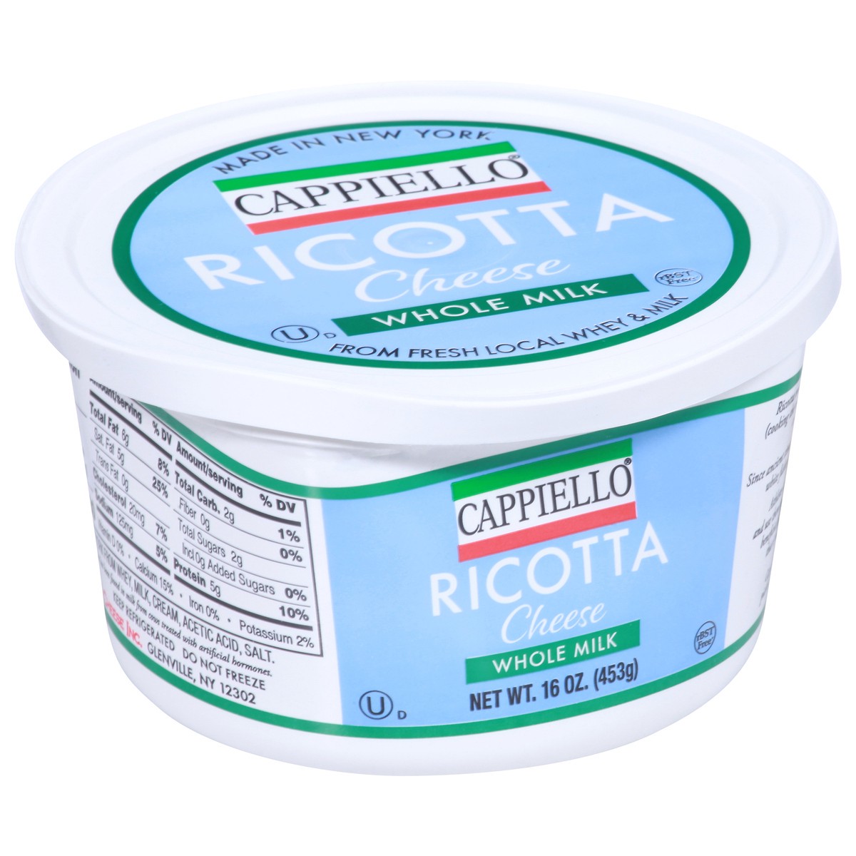 slide 2 of 9, Cappiello Whole Milk Ricotta Cheese 16 oz, 16 oz