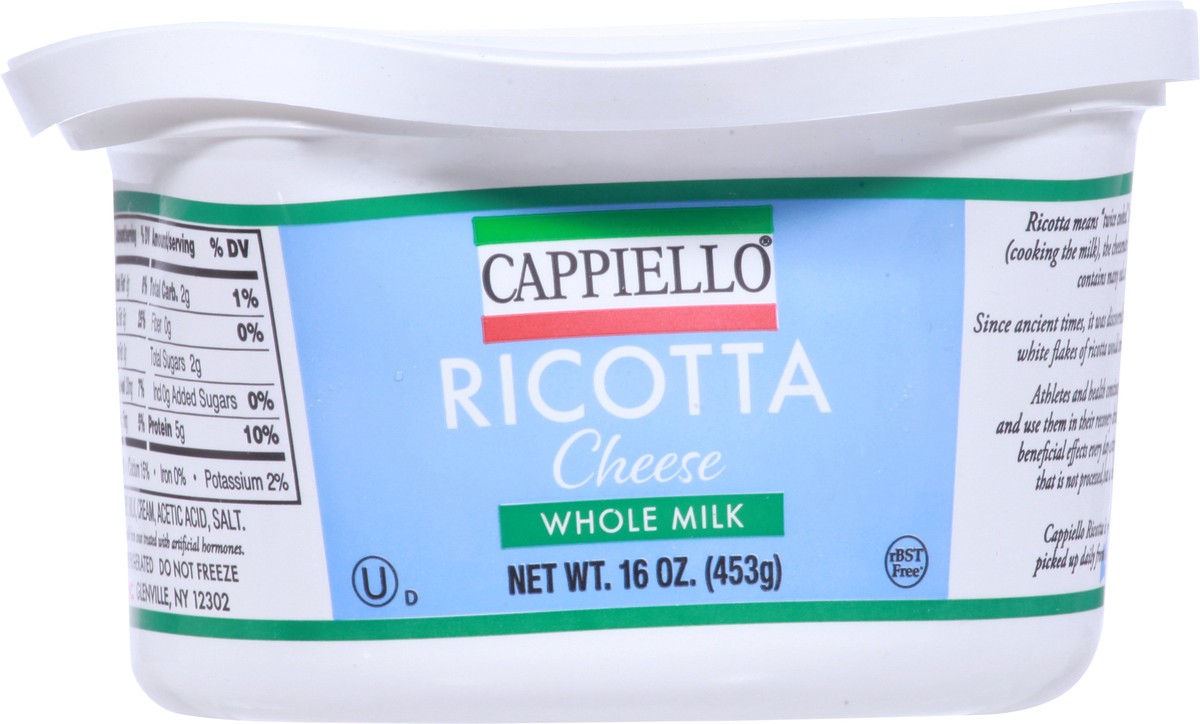 slide 5 of 9, Cappiello Whole Milk Ricotta Cheese 16 oz, 16 oz