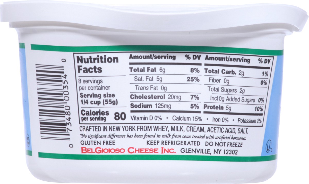 slide 3 of 9, Cappiello Whole Milk Ricotta Cheese 16 oz, 16 oz