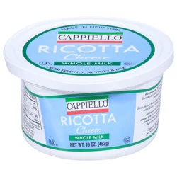 Cappiello Whole Milk Ricotta Cheese 16 oz