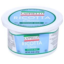 Cappiello Whole Milk Ricotta Cheese 16 oz