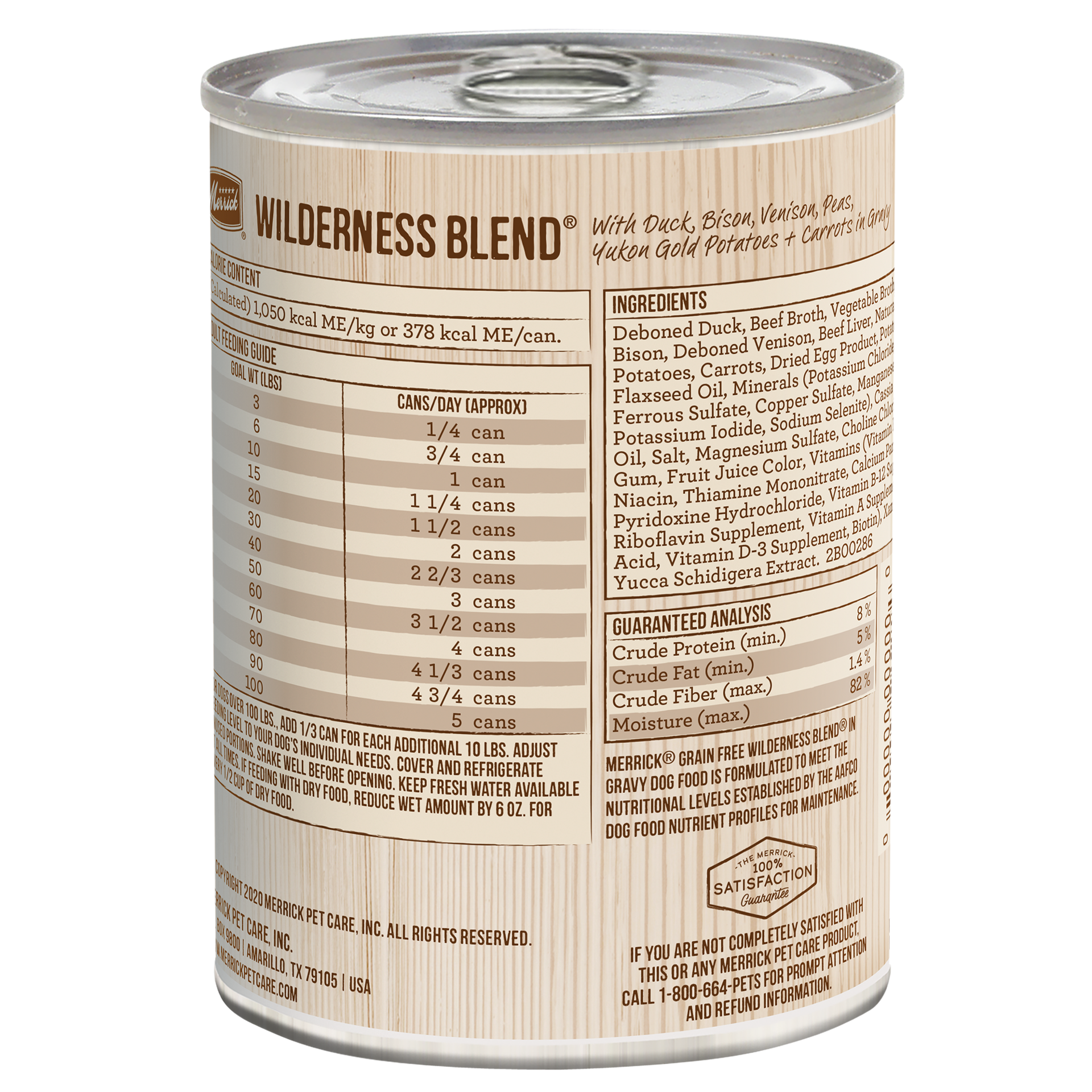 slide 2 of 4, Merrick Grain Free Wet Dog Food Wilderness Blend - 12.7 oz Can, 12.7 oz